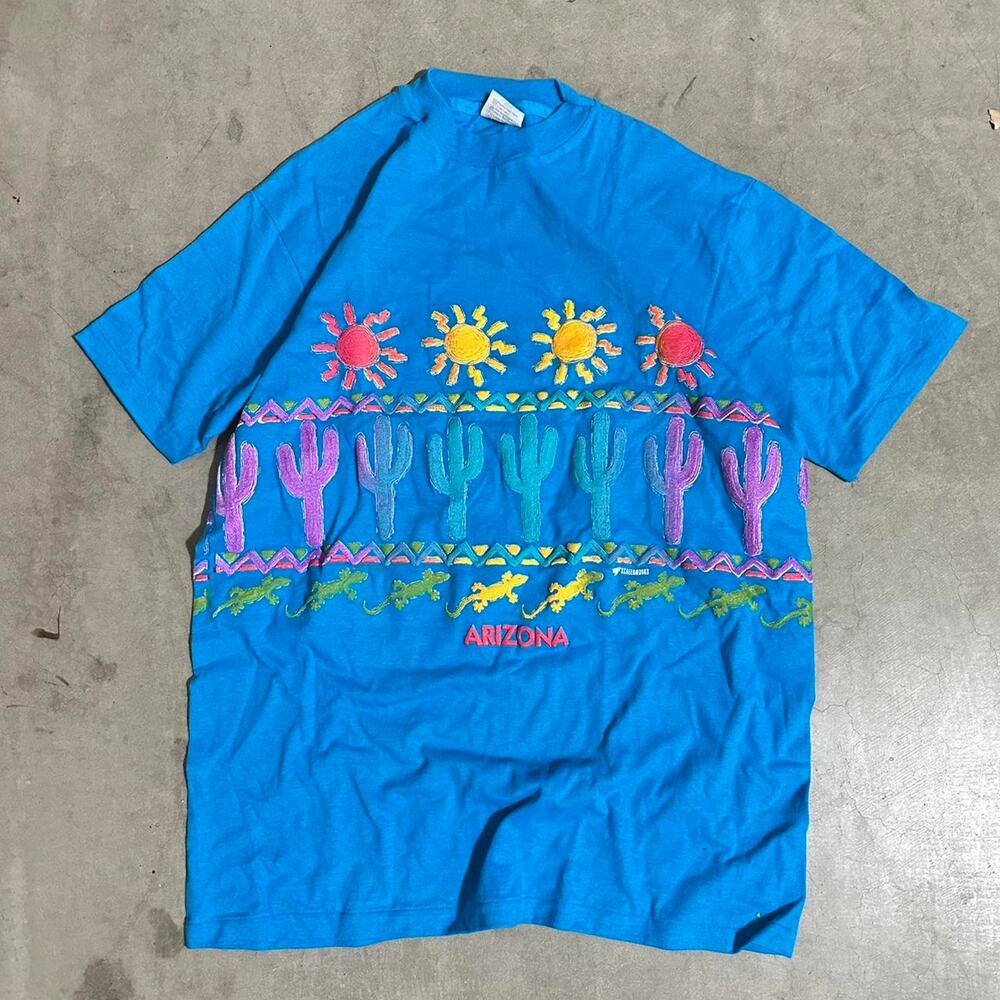 Vintage Hanes Beefy-T Tee | Arizona Sun & Lizards 🌞 L